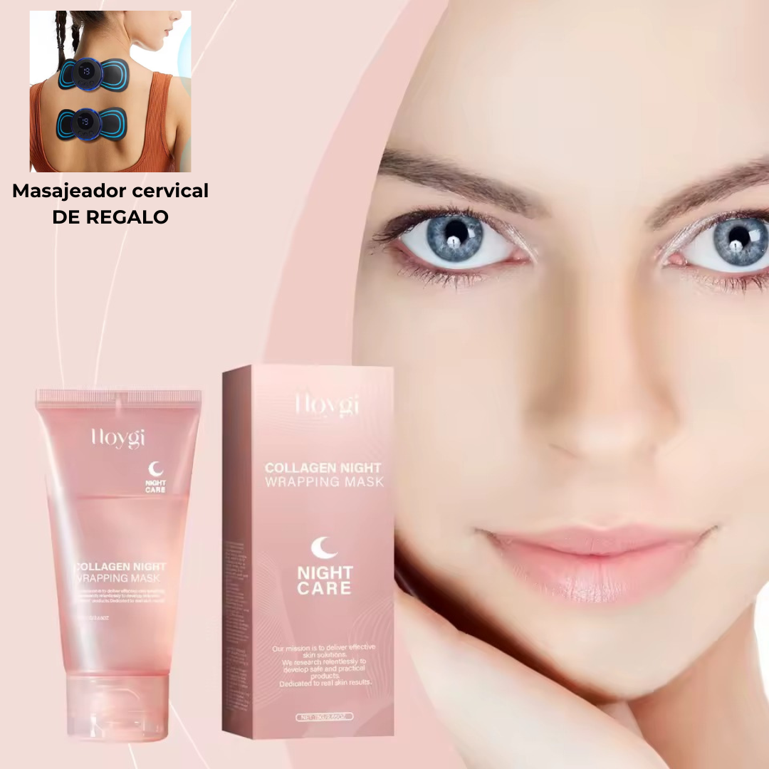Mascarilla facial de colágeno + mini masajeador cervical GRATIS
