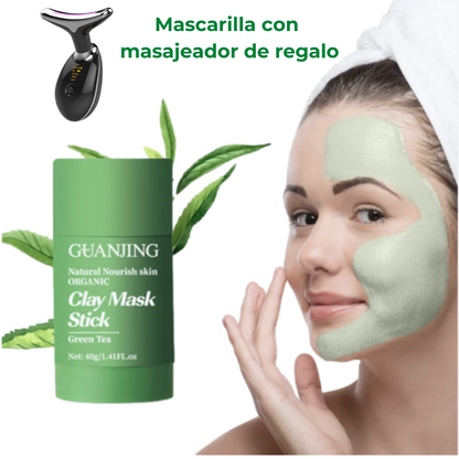Pack MASAJEADOR FACIAL + MASCARILLA TÉ VERDE