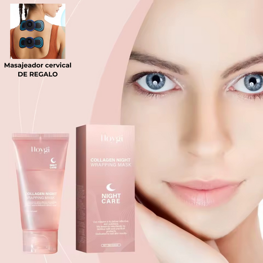 Mascarilla facial de colágeno + mini masajeador cervical GRATIS